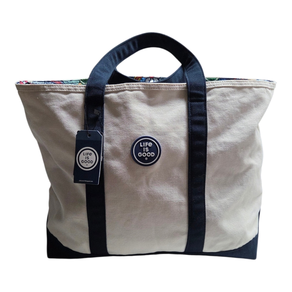 Life is Good Canvas Tote Bag